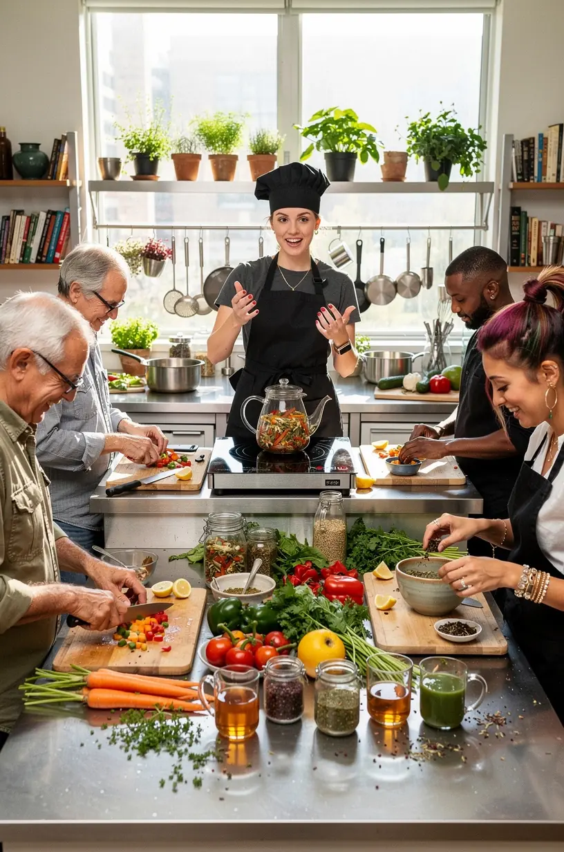 Közeli kép egy gyógynövényes teakeverékről, amely ismert gyulladáscsökkentő hatásáról.